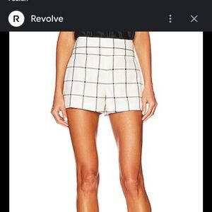 Alice and Olivia white and black shorts size small